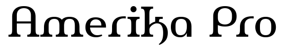 Amerika Pro font preview